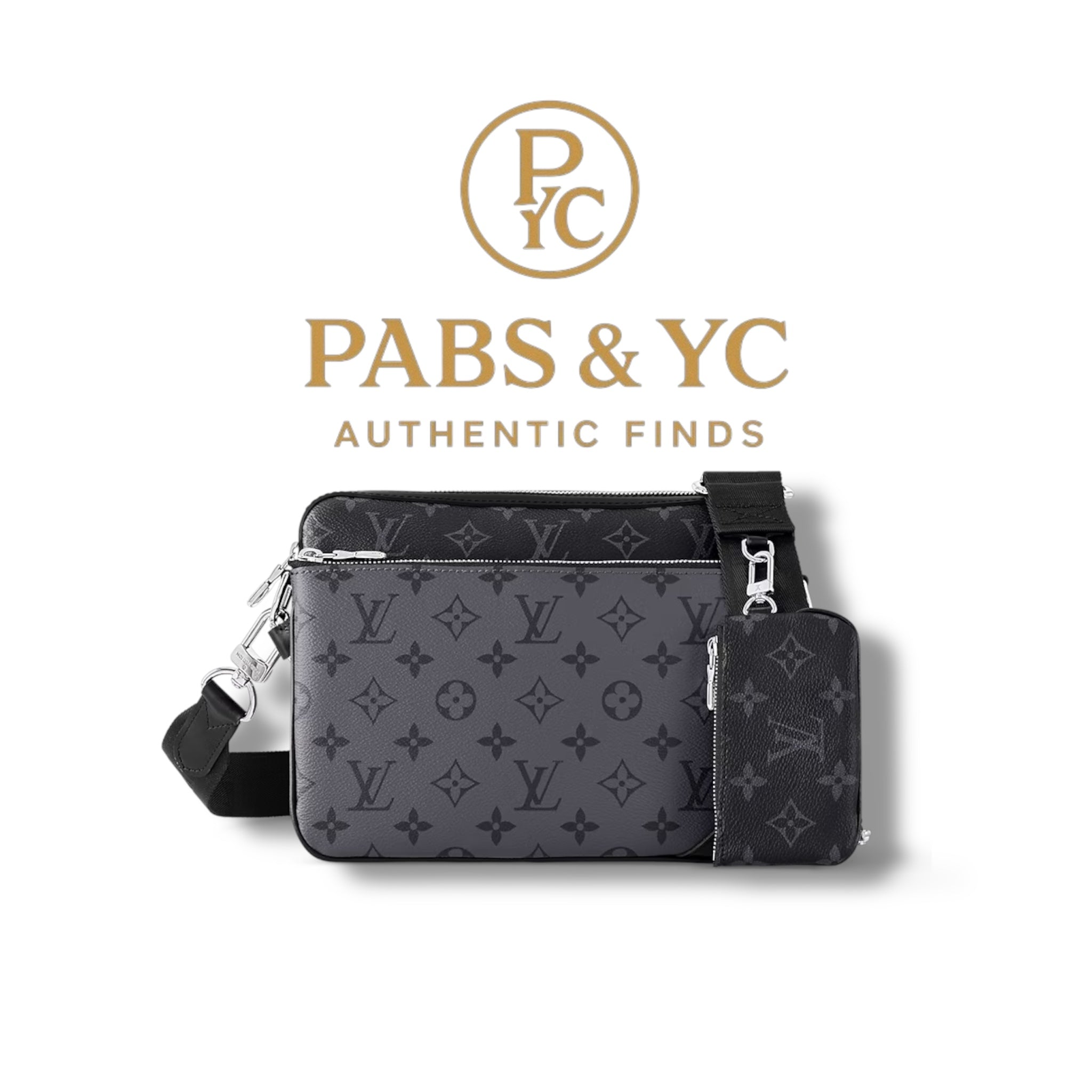 Louis Vuitton Trio Messenger Bag (Monogram Eclipse)