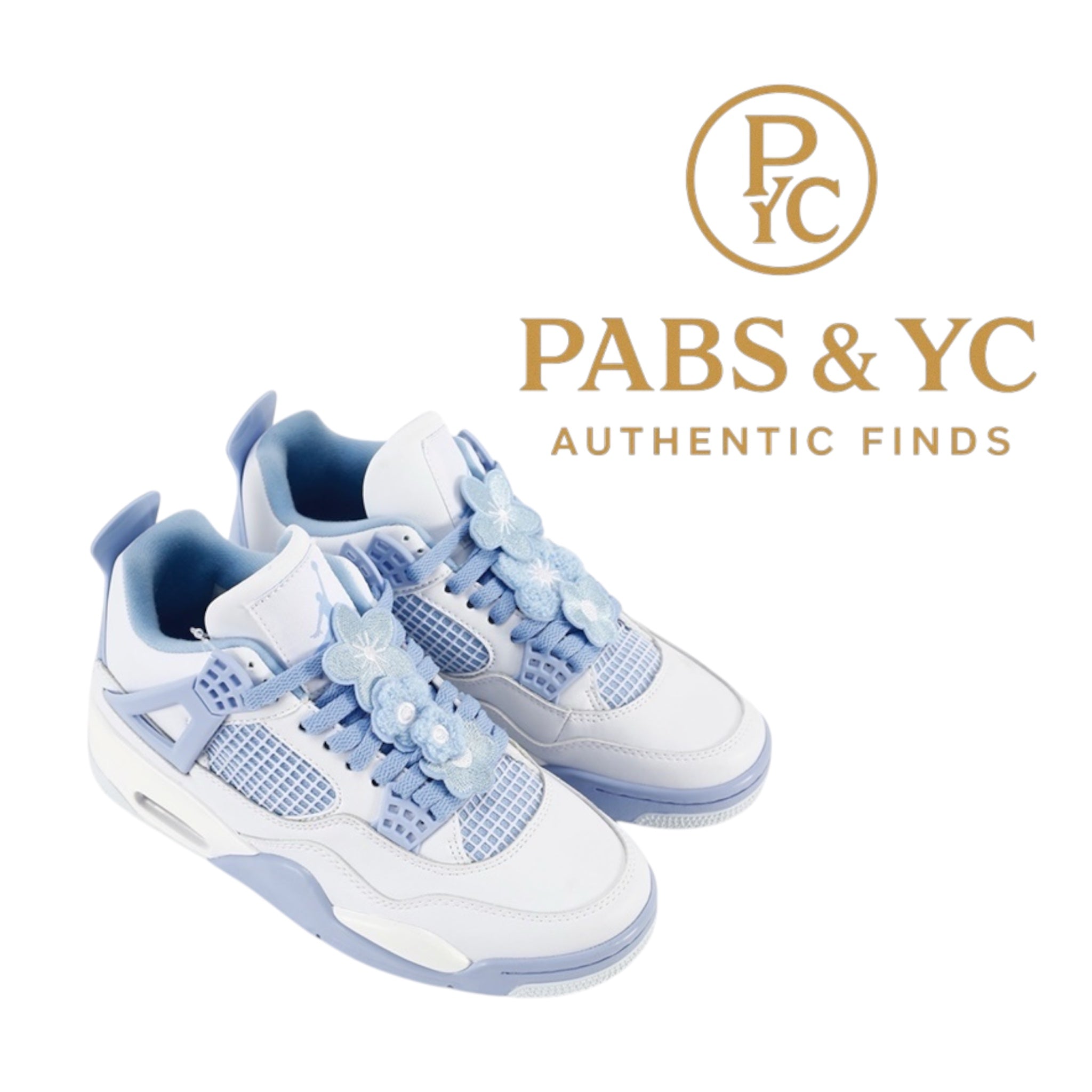 AIR JORDAN 4 RETRO "FORGET ME NOT" (W) - WHITE/ALUMINUM