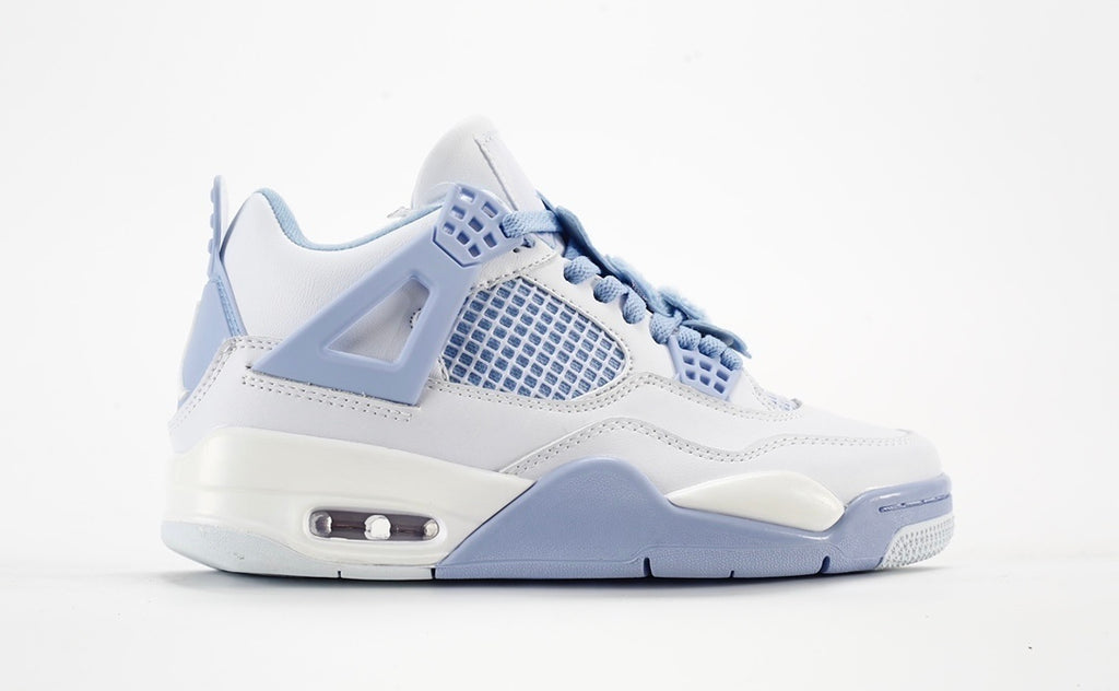 AIR JORDAN 4 RETRO "FORGET ME NOT" (W) - WHITE/ALUMINUM